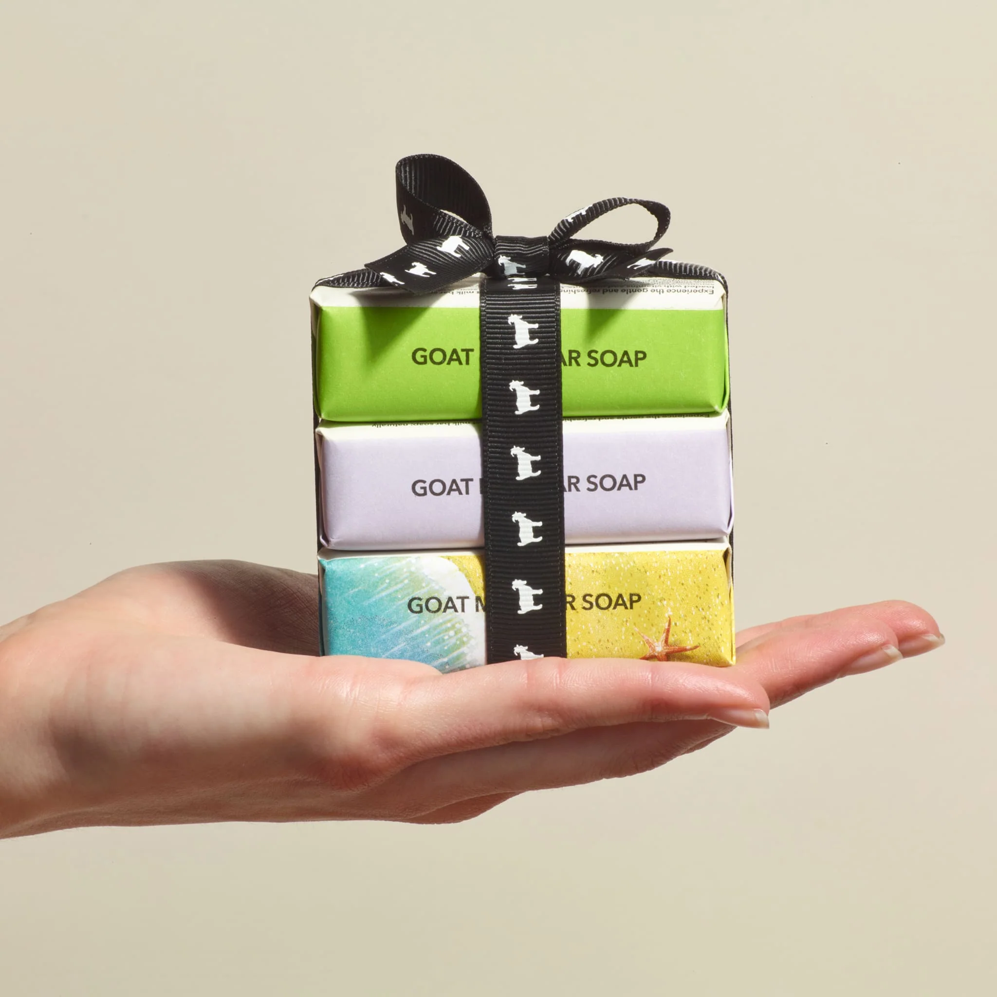 3 oz Fresh & Floral Goat Milk Bar Soap, Set of 3 - Image 3