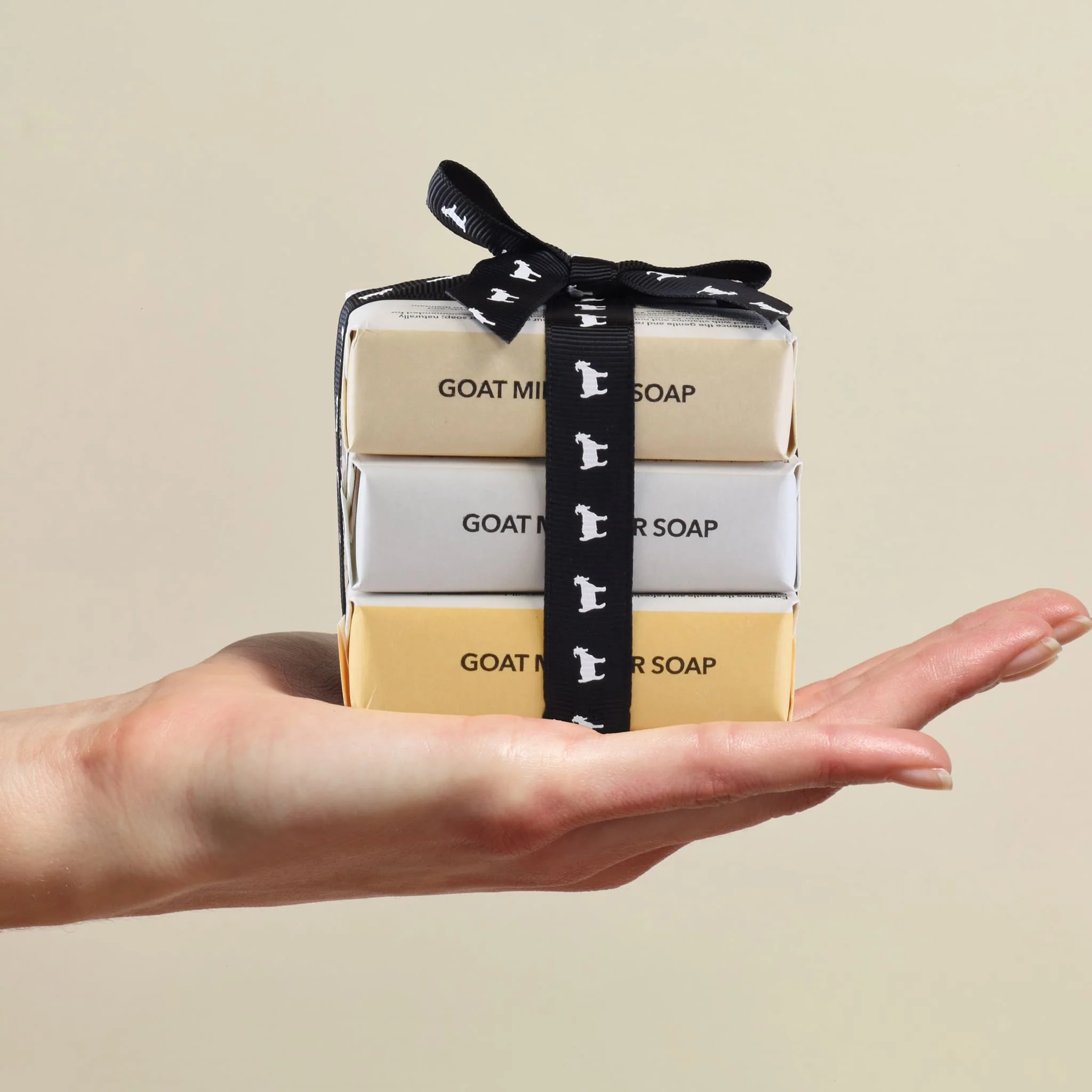 3 oz Warm & Sweet Goat Milk Bar Soap, Set of 3 - Image 3