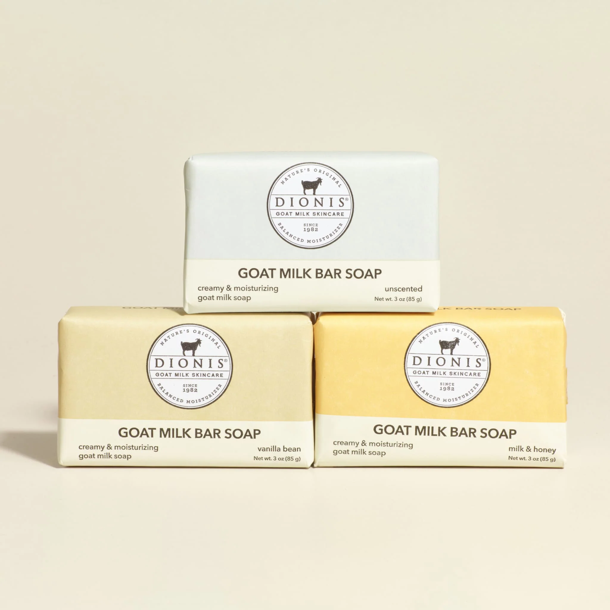 3 oz Warm & Sweet Goat Milk Bar Soap, Set of 3 - Image 4