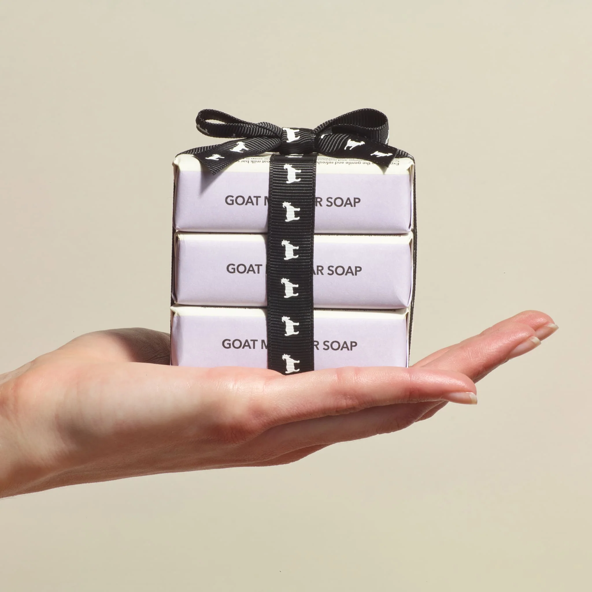 3 oz Lavender Blossom Goat Milk Bar Soap, Set of 3 - Image 3