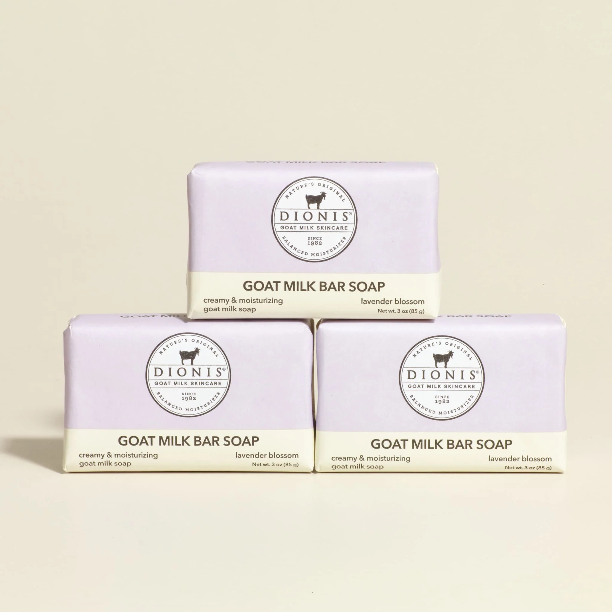 3 oz Lavender Blossom Goat Milk Bar Soap, Set of 3 - Image 4