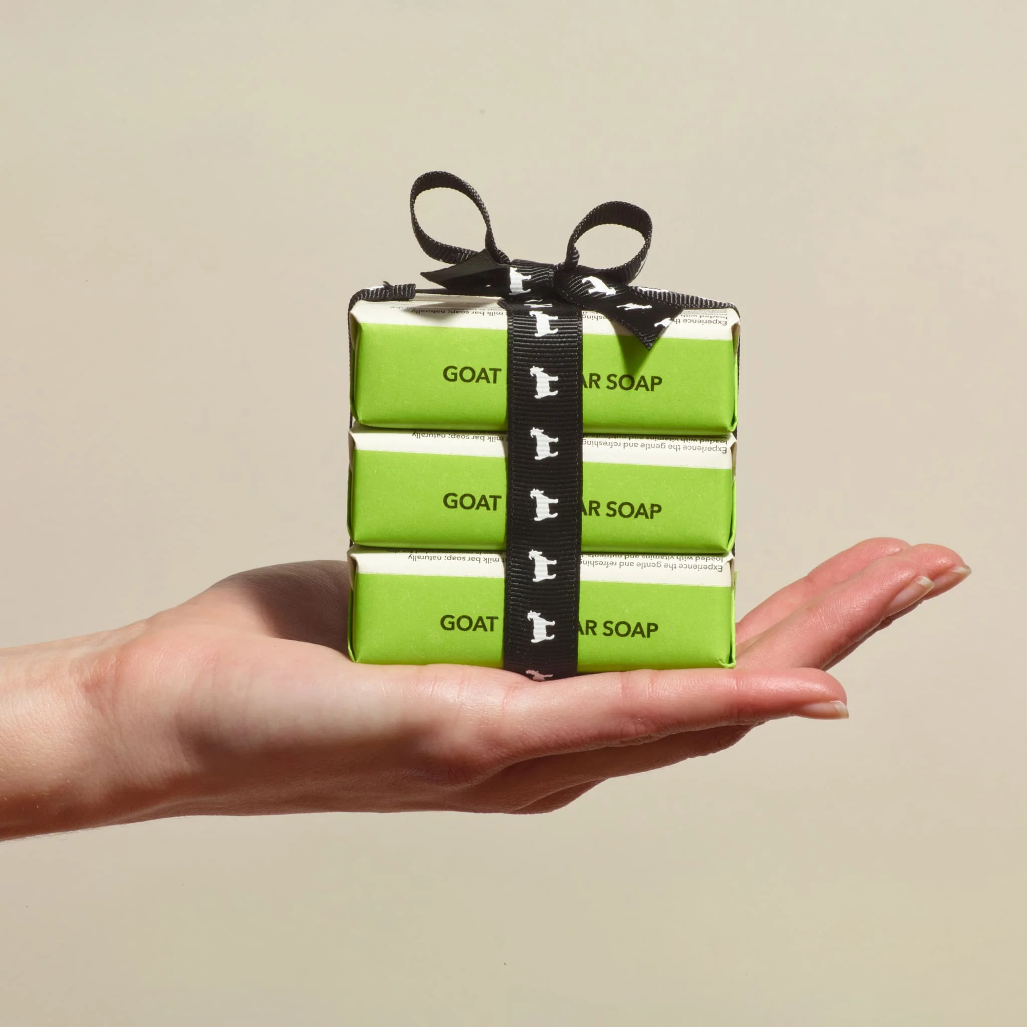 3 oz Lemon Verbena & Cream Goat Milk Bar Soap, Set of 3 - Image 3