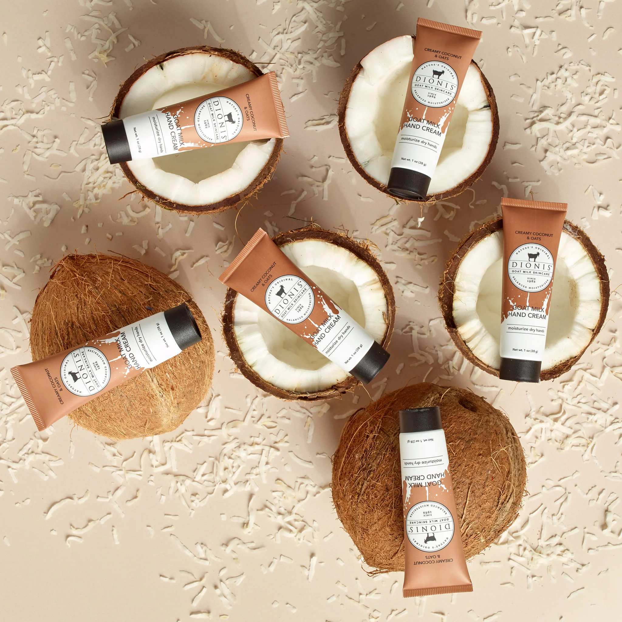 Creamy Coconut & Oats Goat Milk Hand Cream, Set of 6 - Image 4