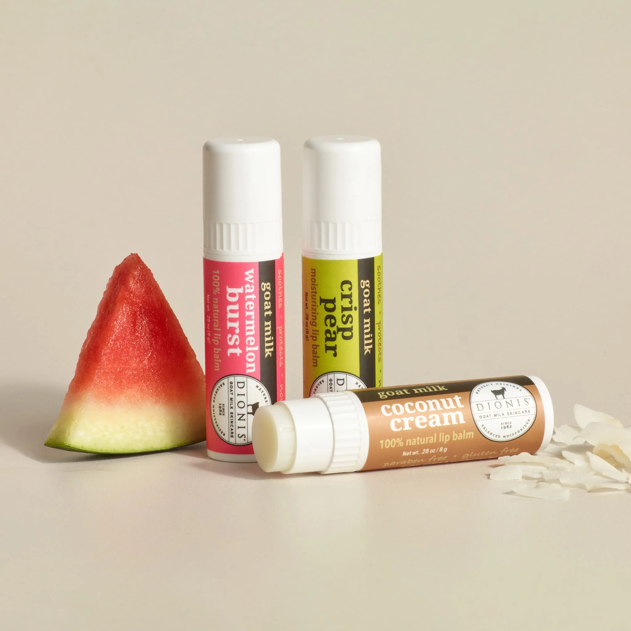 Fruity & Delicious Goat Milk Lip Balm, Set of 3 - Image 2