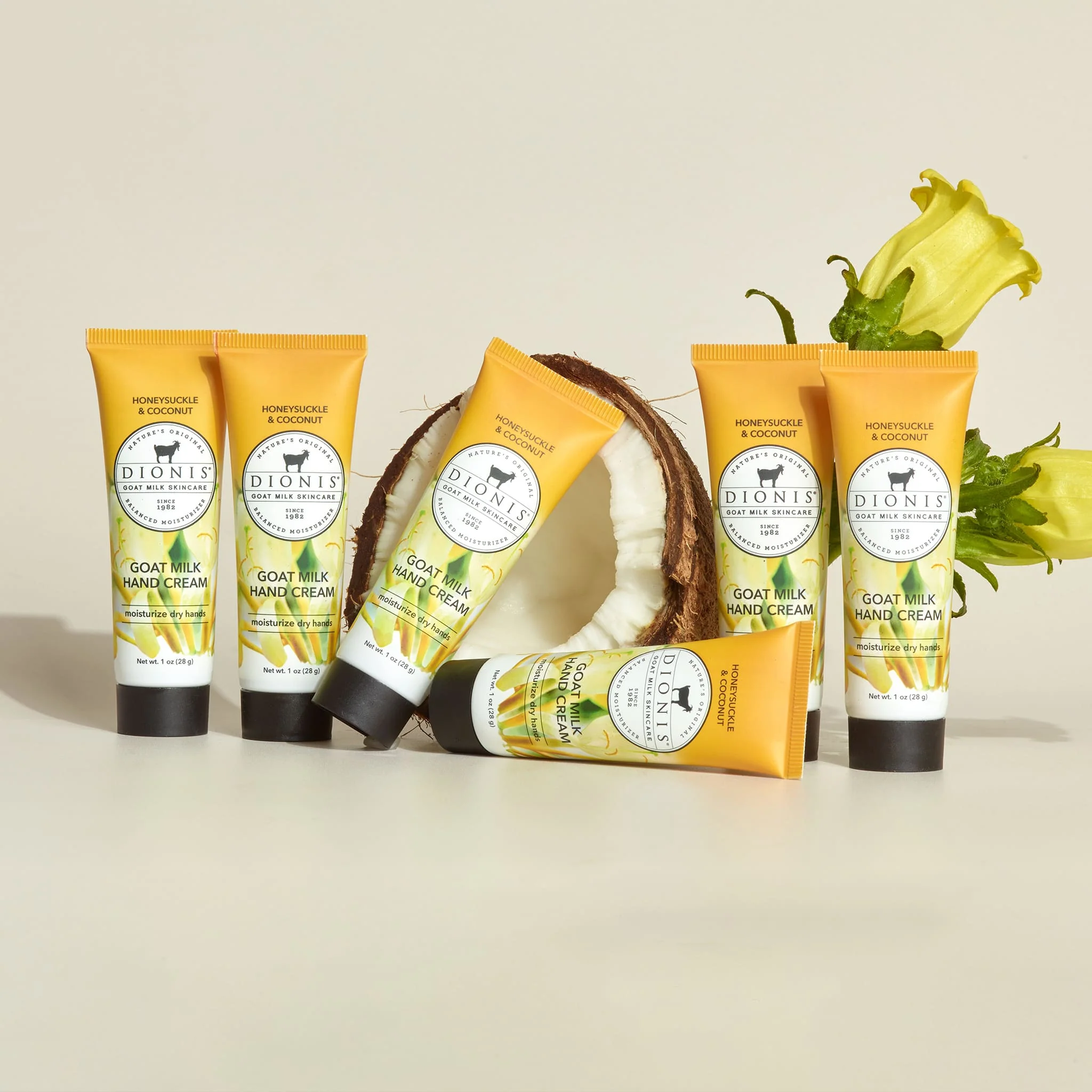 Honeysuckle & Coconut Goat Milk Hand Cream, Set of 6 - Image 4
