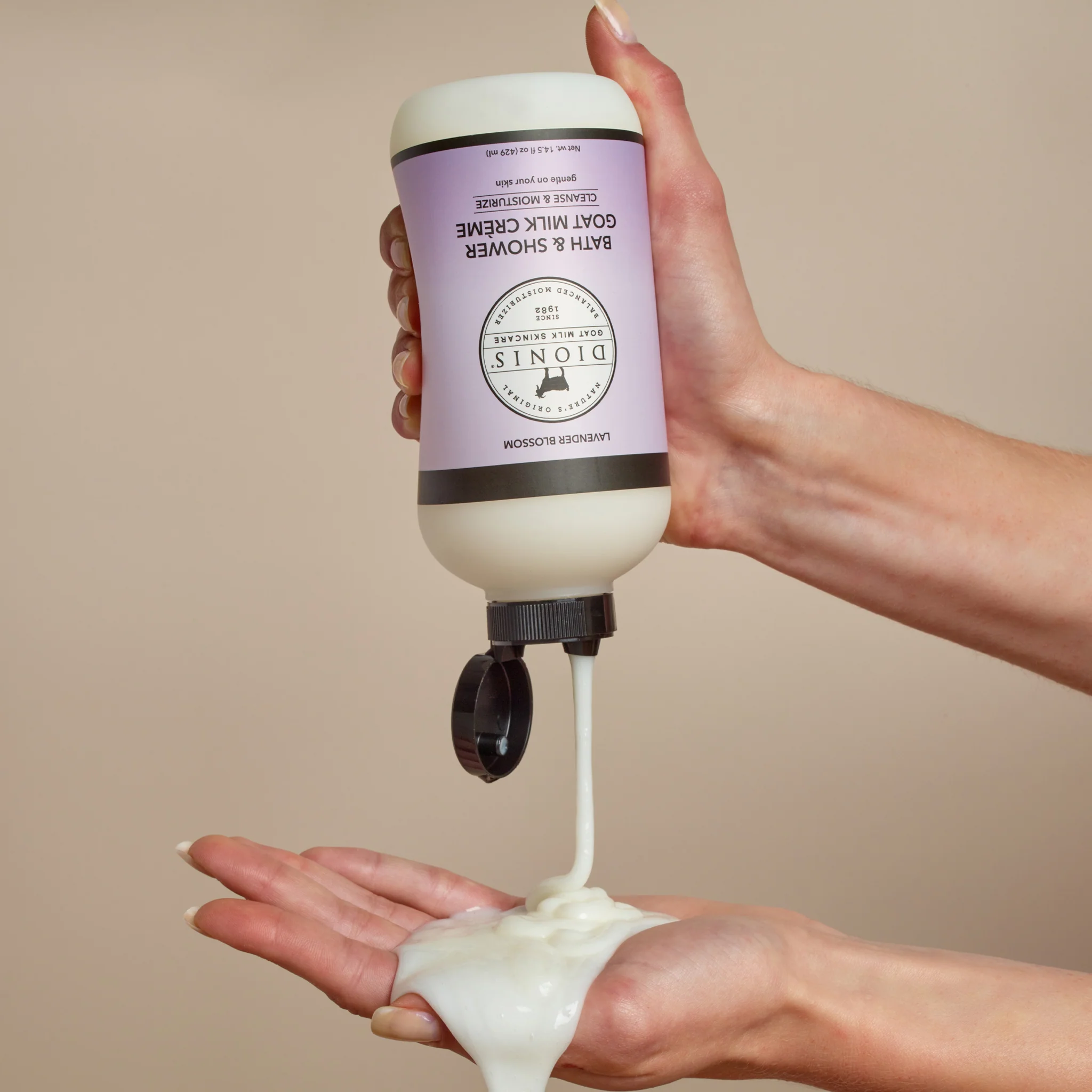 Lavender Blossom Bath & Shower Goat Milk Crème - Image 3
