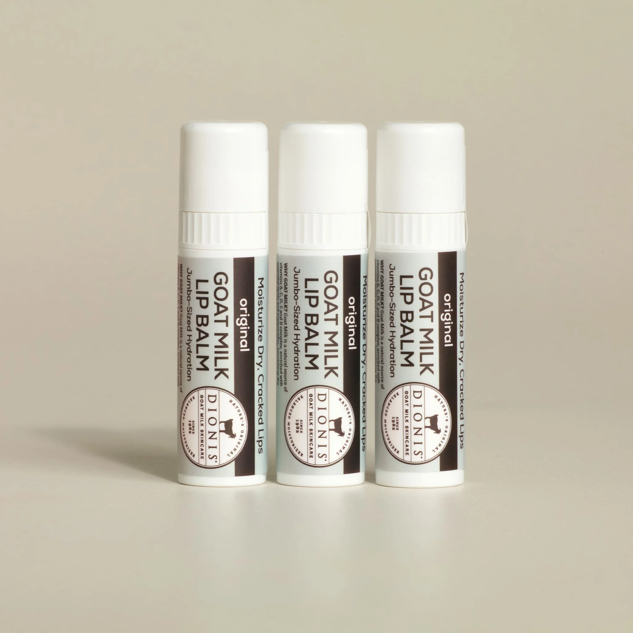 Original Goat Milk Lip Balm, Set of 3