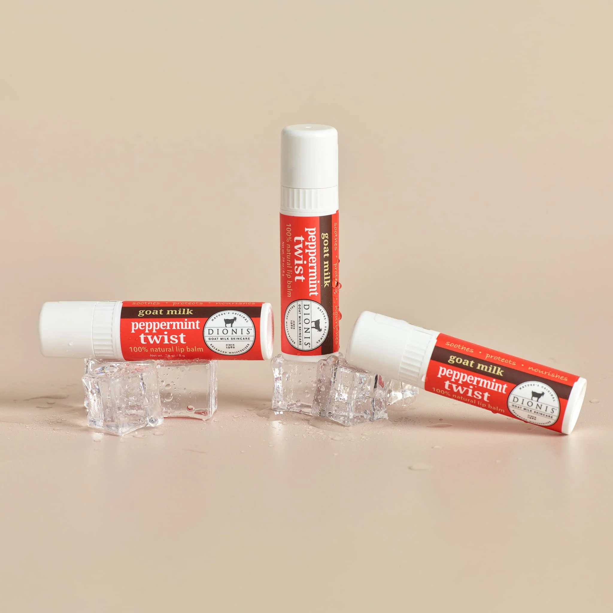 Peppermint Twist Goat Milk Lip Balm, Set of 3 - Image 2