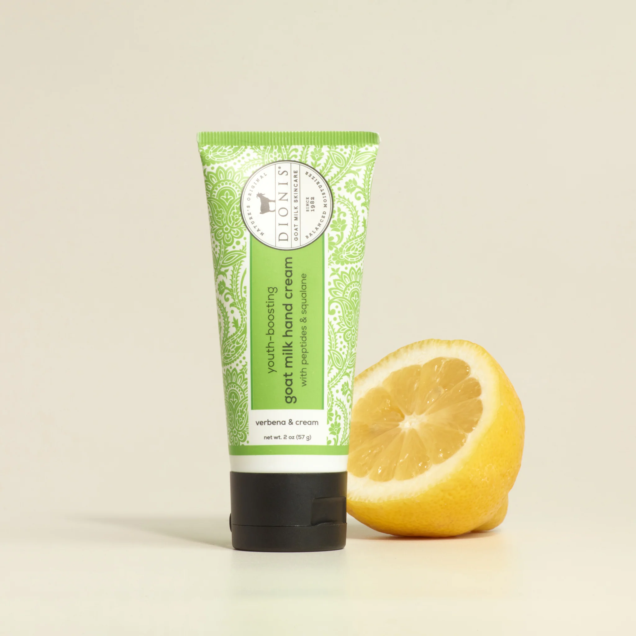Lemon Verbena & Cream Youth-Boosting Goat Milk Hand Cream, 2 oz - Image 4