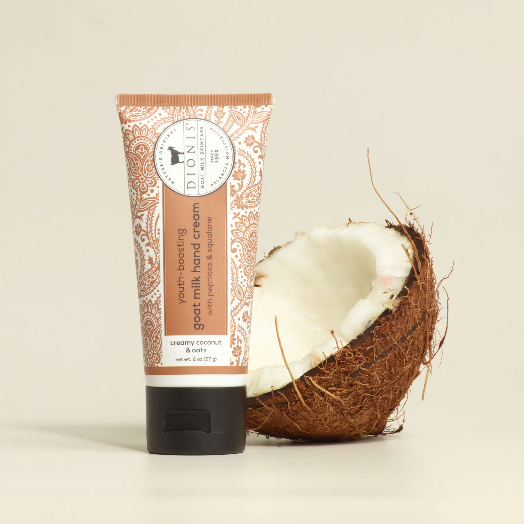 Creamy Coconut & Oats Youth-Boosting Goat Milk Hand Cream, 2 oz - Image 5